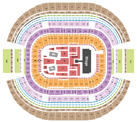 AT&T Stadium AC/DC Seating Chart